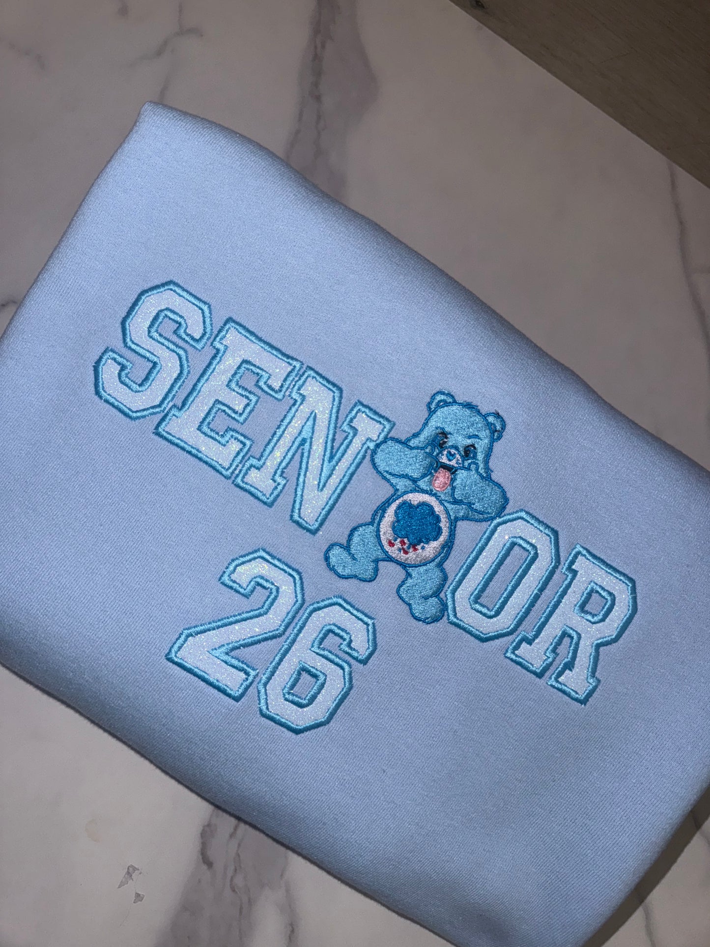 Grumpy Carebear Embroidered