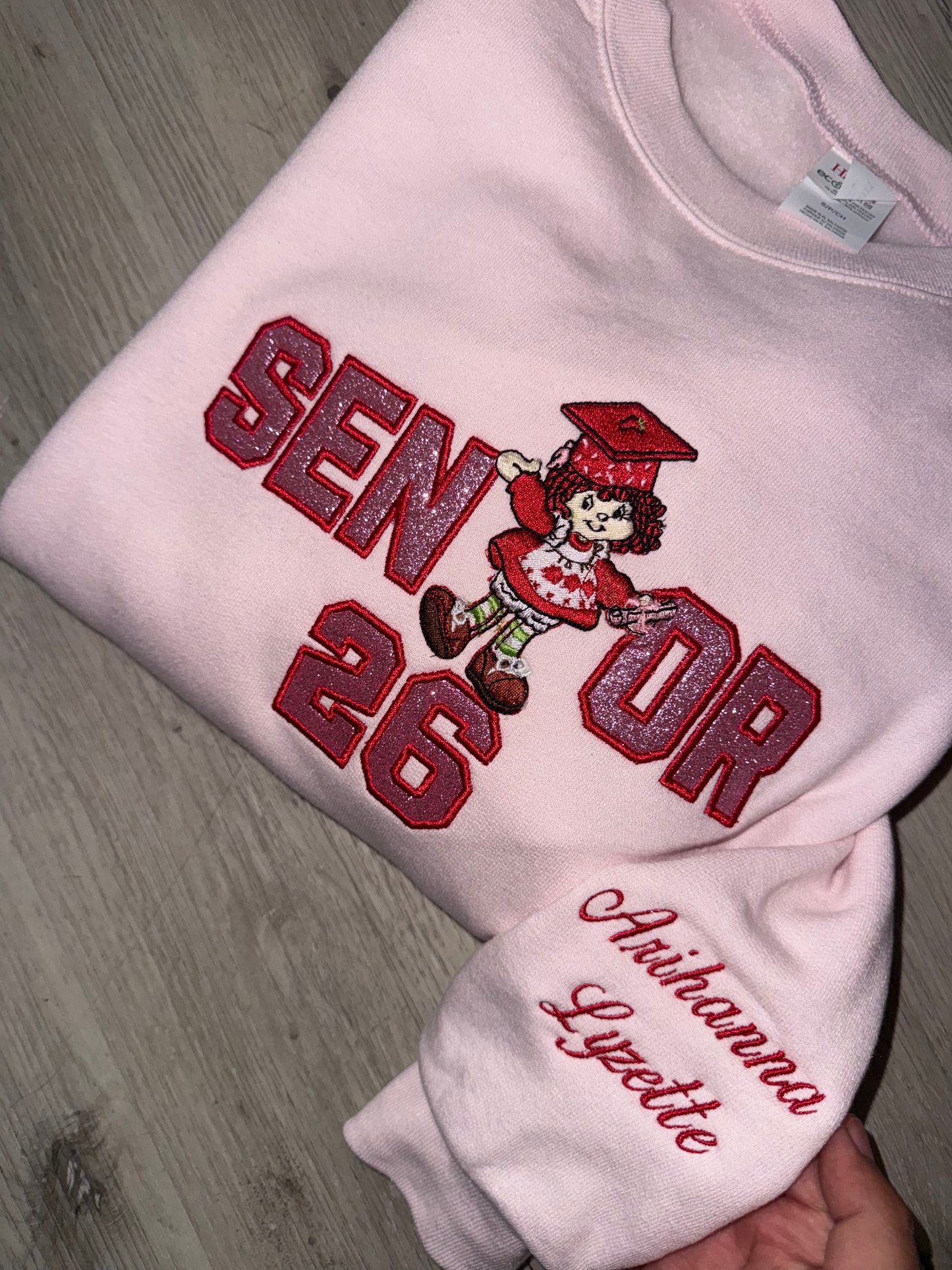 Strawberry Shortcake Embroidered