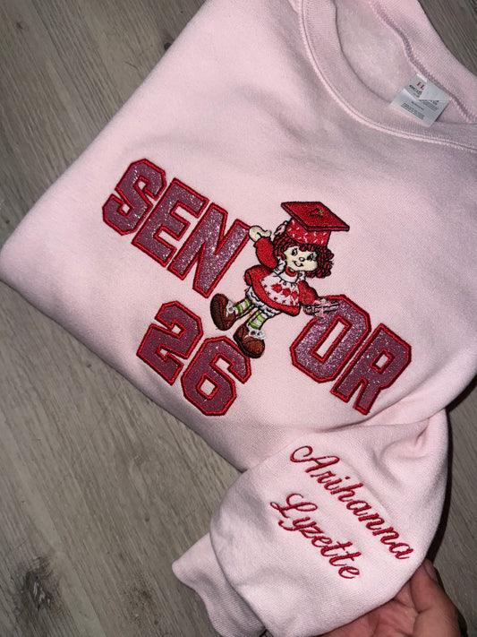 Strawberry Shortcake Embroidered