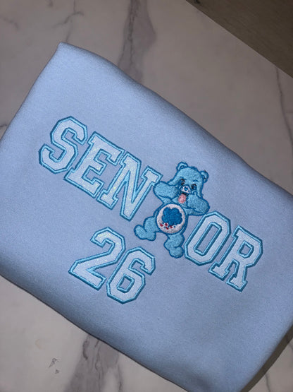 Grumpy Carebear Embroidered