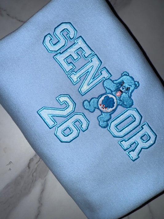 Grumpy Carebear Embroidered
