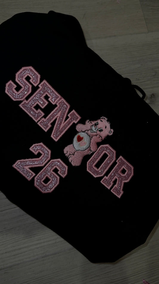 Love Bear Senior Embroidered