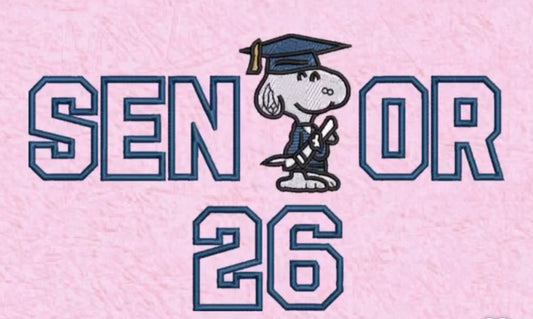 Snoopy Senior Embroidered