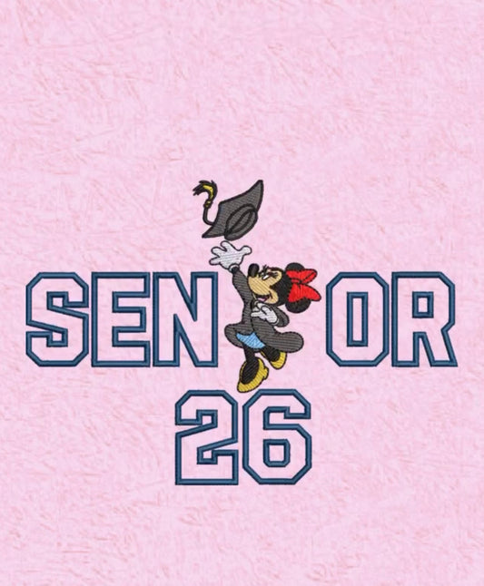 Minnie Senior Embroidered